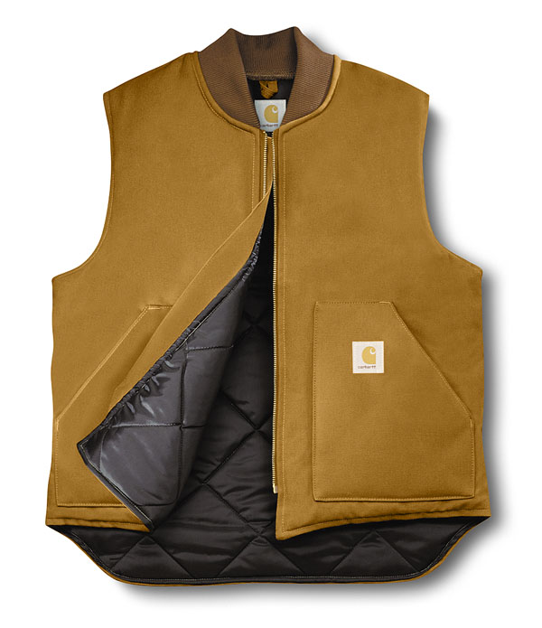 carhartt duck arctic quilt lined vest